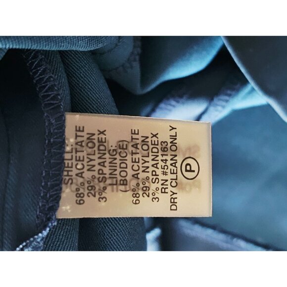 Calvin Klein Midi Dress Size 10 Teal sleeveless pleated bust cocktail - Picture 11 of 11